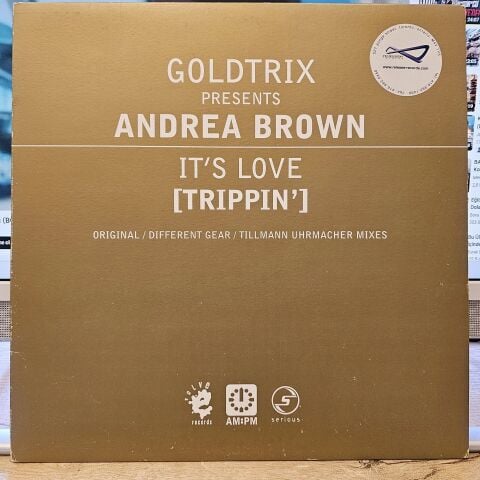 Goldtrix Presents Andrea Brown – It's Love (Trippin') (Original / Different Gear / Tillmann Uhrmacher Mixes) LP PLAK