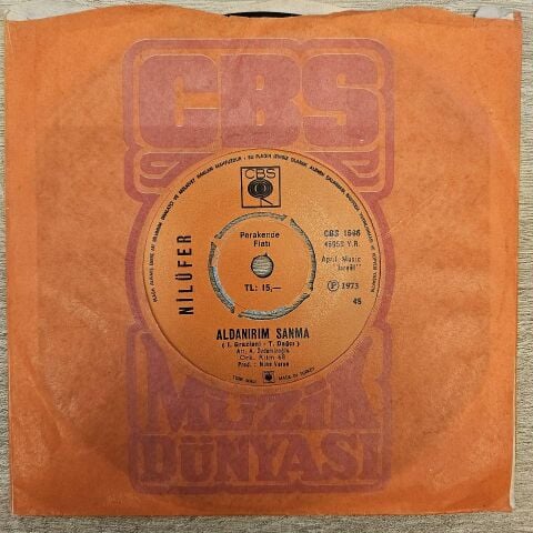 Nilüfer – Göreceksin Kendini / Aldanırım Sanma 45LİK PLAK