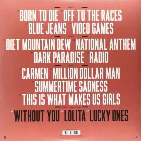 LANA DEL REY - BORN TO DIE LP PLAK