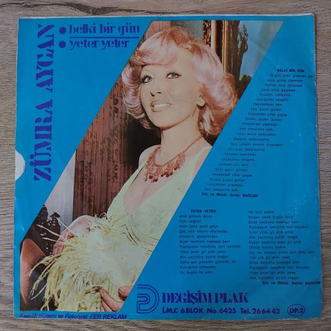 Zümra Aycan – Bir Gün Belki / Yeter Yeter 45LİK PLAK