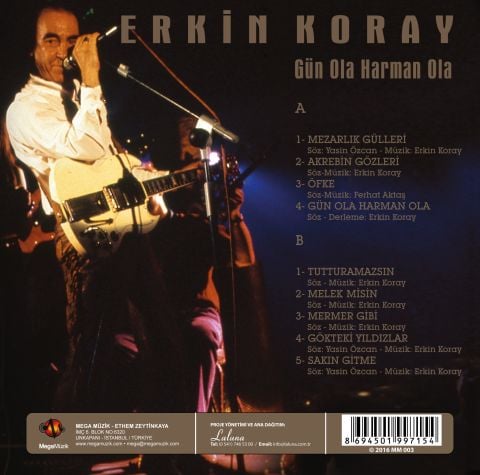 ERKİN KORAY - GÜN OLA HARMAN OLA LP PLAK