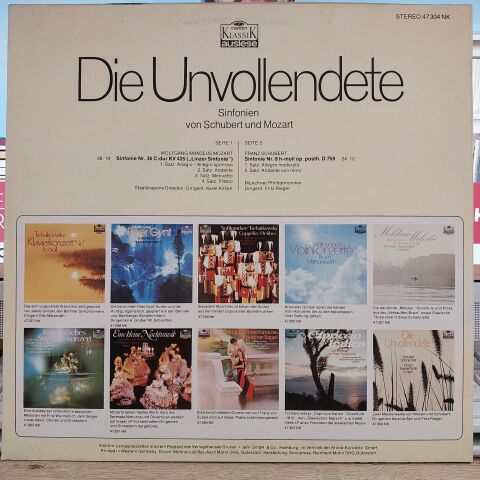 Schubert Mozart – Die Unvollendete LP PLAK