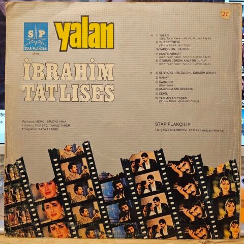 İbrahim Tatlıses – Yalan LP PLAK