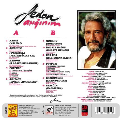 FEDON - AŞIĞINIM LP PLAK