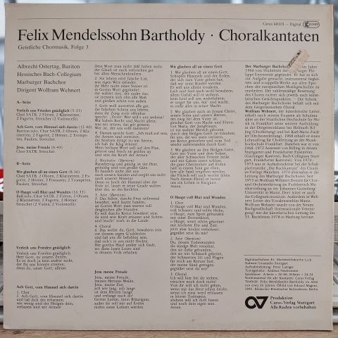 Felix Mendelssohn-Bartholdy - Albrecht Ostertag LP PLAK