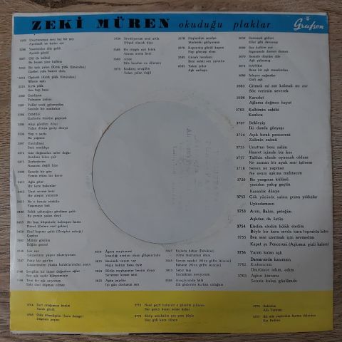 Zeki Müren – Canın İsterse / Gözlerini Gözlerimden Ayırma Hiç 45LİK PLAK