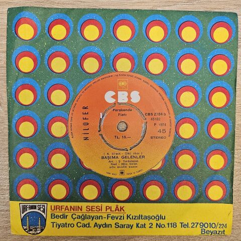 Nilüfer – Söyle Söyle Sever Mi / Başıma Gelenler 45LİK PLAK