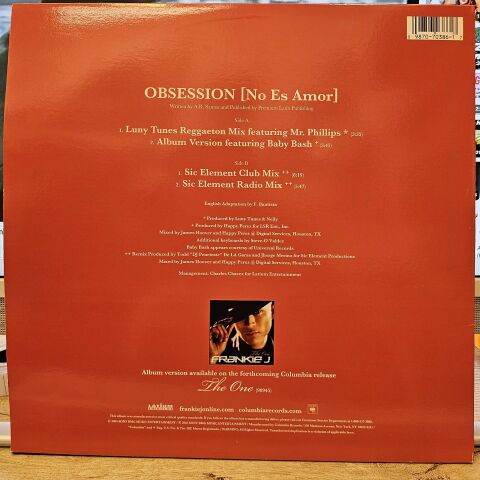 Frankie J. – Obsession (No Es Amor) LP PLAK