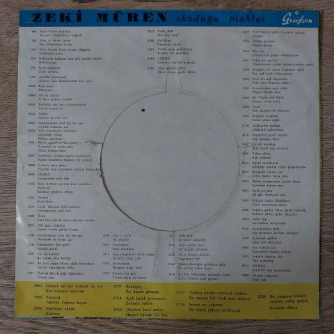 Zeki Müren – Şarap Mahzende Yıllanır / Solsanda Sararsanda 45LİK PLAK