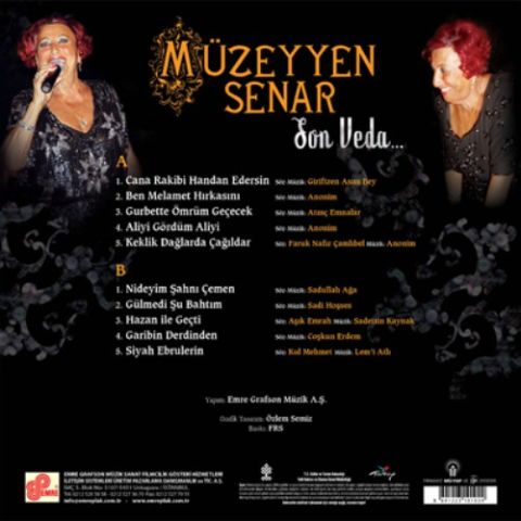 MÜZEYYEN SENAR - SON VEDA LP PLAK