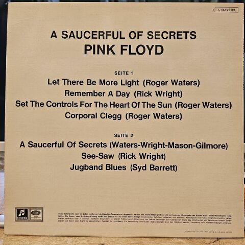 Pink Floyd – A Saucerful Of Secrets LP PLAK
