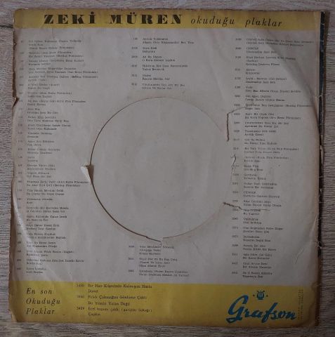 Zeki Müren – Gözleri Aşka Gülen / Ömrüm Seni Sevmekle Nihayet Bulacaktır 45LİK PLAK