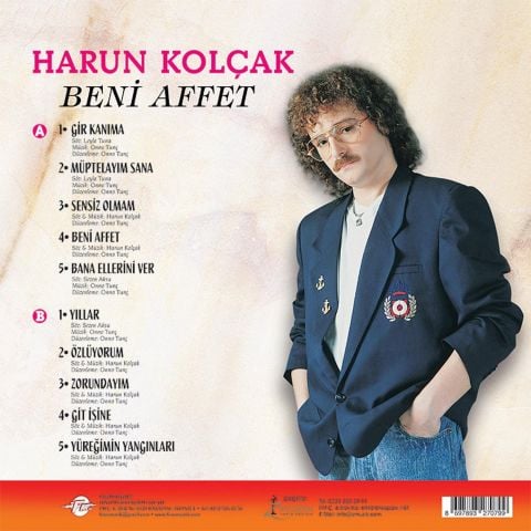 HARUN KOLÇAK - BENİ AFFET LP PLAK RENKLİ KIRMIZI