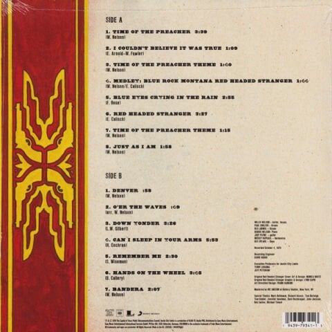 Willie Nelson – Red Headed Stranger Live From Austin City Limits LP PLAK