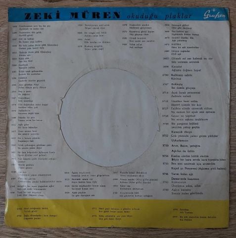 Zeki Müren – O Ağacın Altını / Şeytana Uyduk Bir Kerre 45LİK PLAK