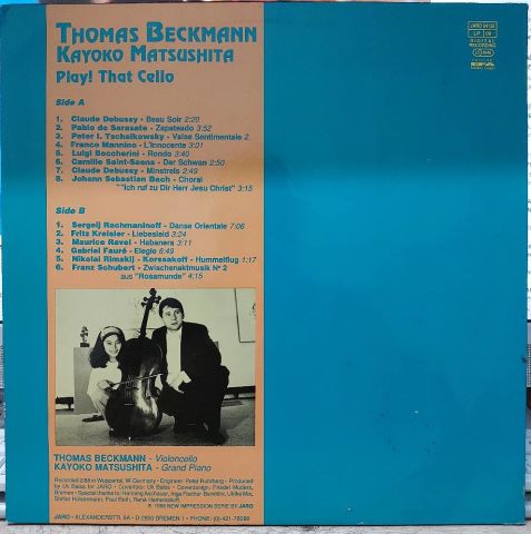 Thomas Beckmann & Kayoko Matsushita – Play! That Cello LP PLAK