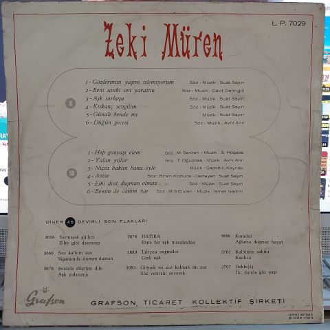 ZEKİ MÜREN - GRAFSON 7029 LP PLAK