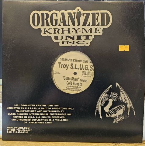Troy S.L.U.G.S. – What U Hold Down / Gotta Shine / Cold Streets LP PLAK