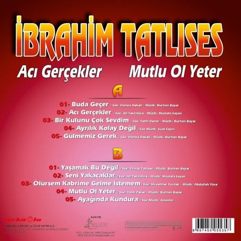 İBRAHİM TATLISES - ACI GERÇEKLER LP PLAK