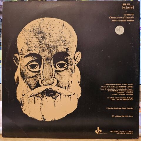 Feyzullah Çınar – Turquie: Chants Sacrés D'Anatolie LP PLAK