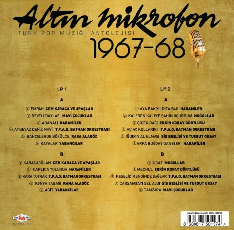 ALTIN MİKROFON 1967 - 68 LP PLAK