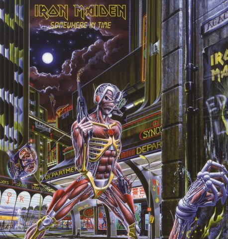 IRON MAIDEN - SOMEWHERE IN TIME LP PLAK