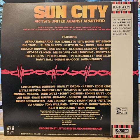Artists United Against Apartheid – Sun City LP PLAK