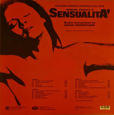 Ennio Morricone – Quando L'amore È Sensualita LP PLAK