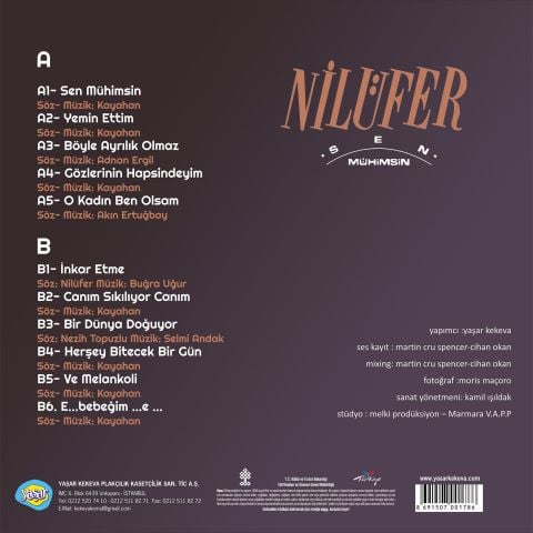 Nilüfer – Sen Mühimsin LP PLAK