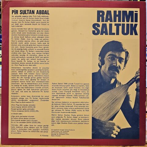 Rahmi Saltuk – Dosttan Dosta 1 LP PLAK