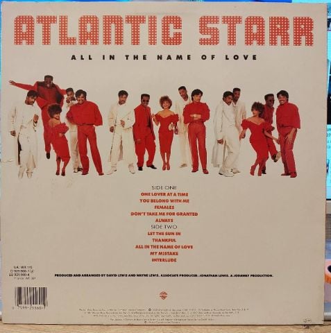 Atlantic Starr – All In The Name Of Love LP PLAK