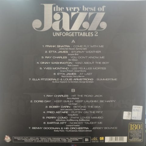 Various – The Very Best Of Jazz: Unforgettables 2 LP PLAK