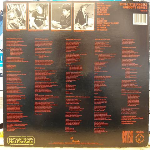 Stiff Little Fingers – Nobody's Heroes LP PLAK