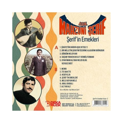 Mahzuni Şerif - Şerifin Emekleri LP PLAK