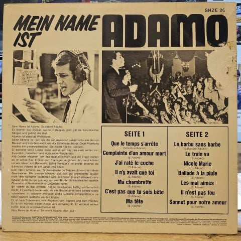 Adamo – Mein Name Ist Adamo LP PLAK