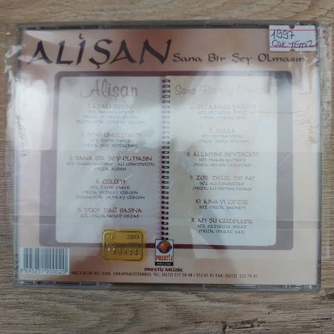 ALİ ŞAN - SANA BİR ŞEY OLMASIN CD