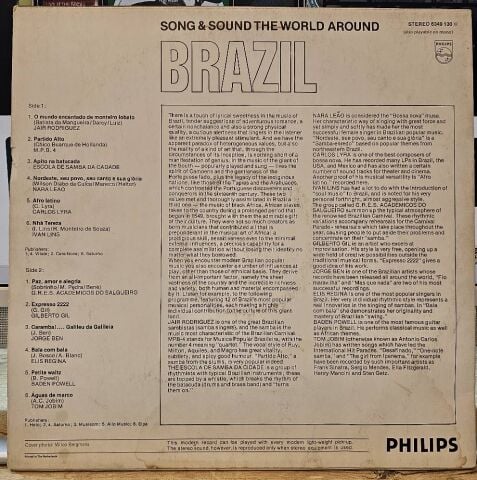 Various – Song & Sound The World Around: Brazil LP PLAK