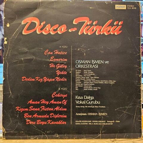 Osman İşmen Ve Orkestrası, Kısa Dalga Vokal Grubu – Disco-Türkü LP PLAK