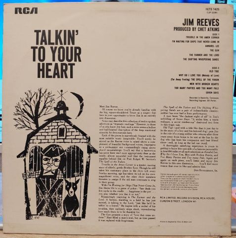 Jim Reeves – Talkin' To Your Heart LP PLAK