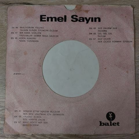 Emel Sayın – Sus Kalbim Sus / Hıçkırık 45LİK PLAK