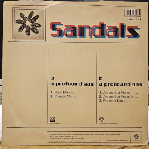 Sandals – A Profound Gas LP PLAK