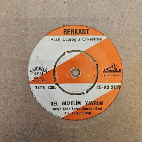 BERKANT - DOĞUM GÜNÜN KUTLU OLSUN 45LİK PLAK