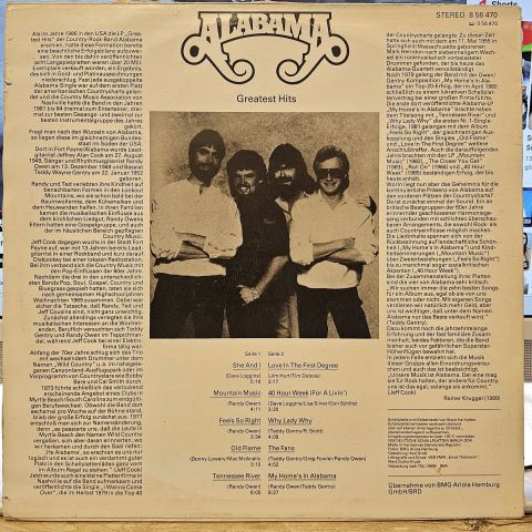 Alabama – Greatest Hits LP PLAK