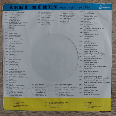 ZEKİ MÜREN - NASIL GEÇTİ HABERSİZ O GÜZELİM YILLARIM 45LİK PLAK