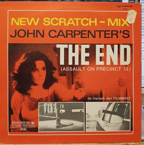 The Splash Band – John Carpenter's The End (Assault On Precinct 13) (New Scratch-Mix) LP PLAK
