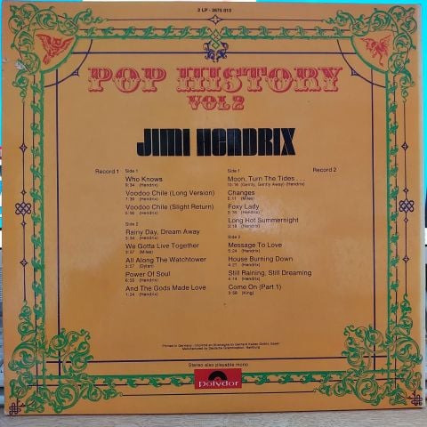 Jimi Hendrix – Pop History Vol 2 LP PLAK