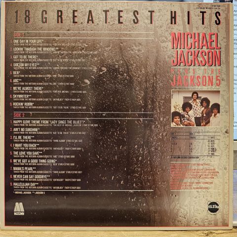 Michael Jackson Plus The Jackson 5 – 18 Greatest Hits LP PLAK