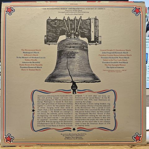 American All-Star Band, Bob Armstrong – ''The Bicentennial March'' And Presidential Marches Of America LP PLAK