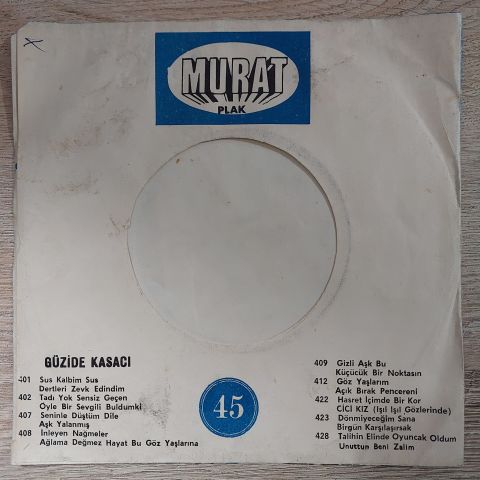 GÜZİDE KASACI - AÇIK BIRAK PENCERENİ 45LİK PLAK