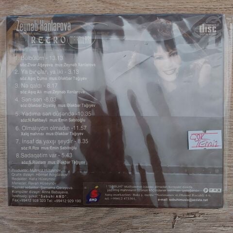 ZEYNEP HANLAROVA - MAHNILARI CD